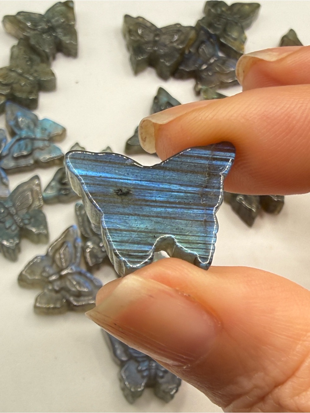 Mini Labradorite Butterflies - Picture 8 of 8